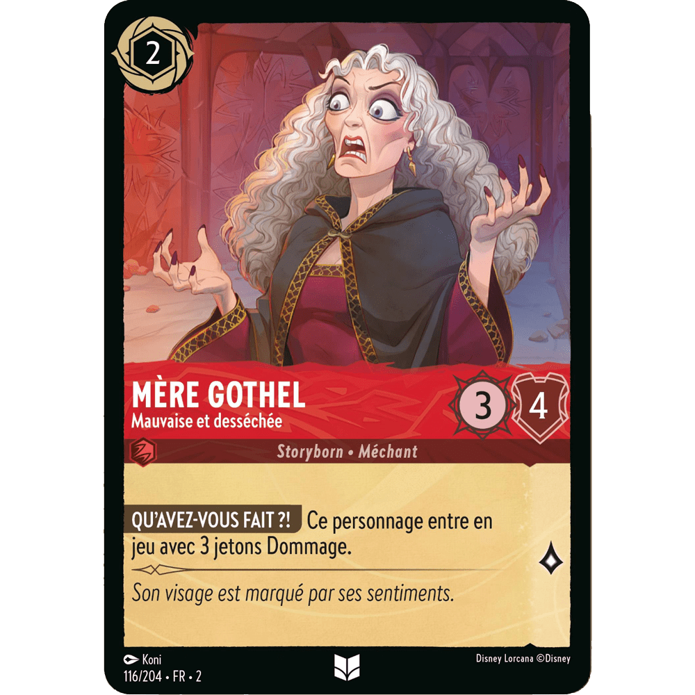 Mère Gothel 116/204 : carte Lorcana