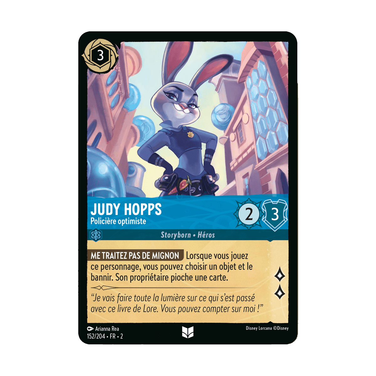 Judy Hopps 152/204 : carte Lorcana