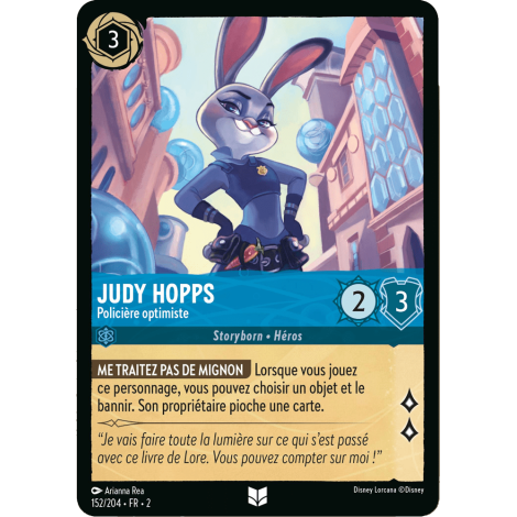 Judy Hopps 152/204 : carte Lorcana