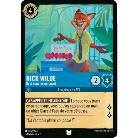 Nick Wilde 154/204 : carte Lorcana