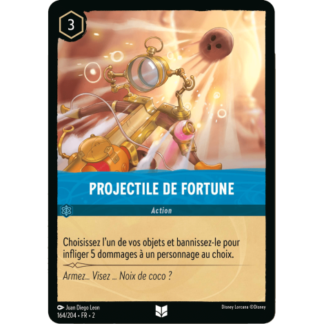 Projectile de Fortune 164/204 : carte Lorcana