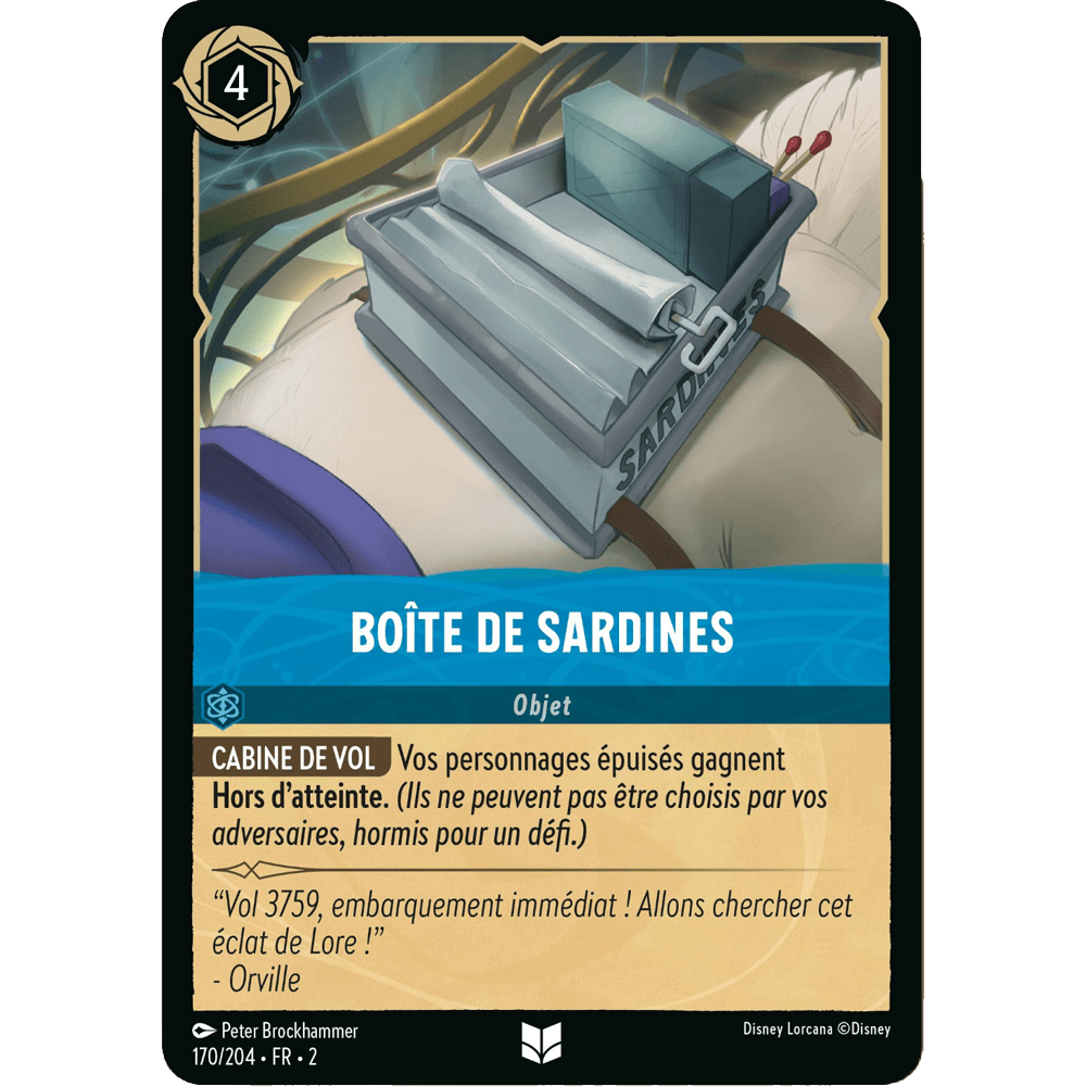 Boite de sardines 170/204 : carte Lorcana