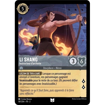Li Shang 187/204 : carte Lorcana