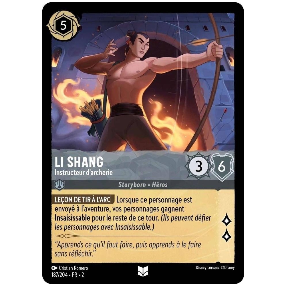 Li Shang 187/204 : carte Lorcana