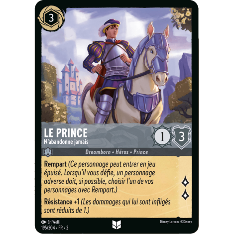 Le Prince 195/204 : carte Lorcana