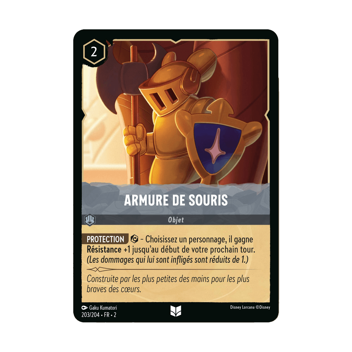 Armure de souris 203/204 : carte Lorcana