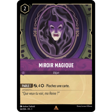 Miroir Magique, carte Rare de Lorcana