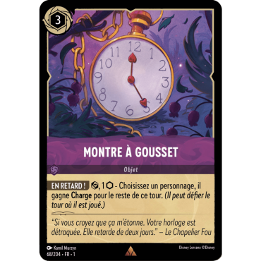 Montre à Gousset, carte Rare de Lorcana