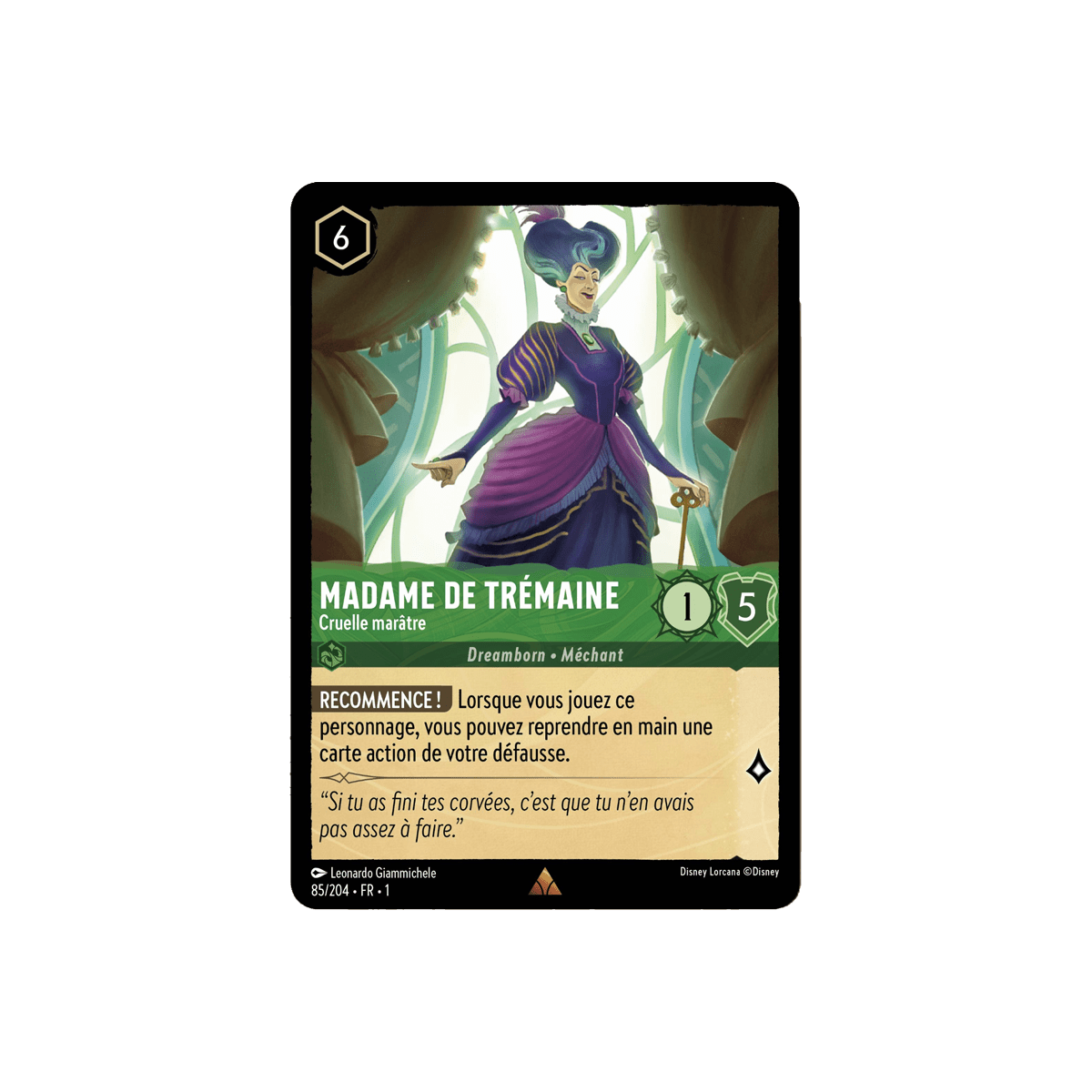 Madame de Trémaine 85/204 : carte Lorcana