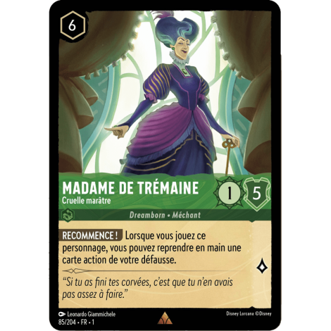 Madame de Trémaine 85/204 : carte Lorcana