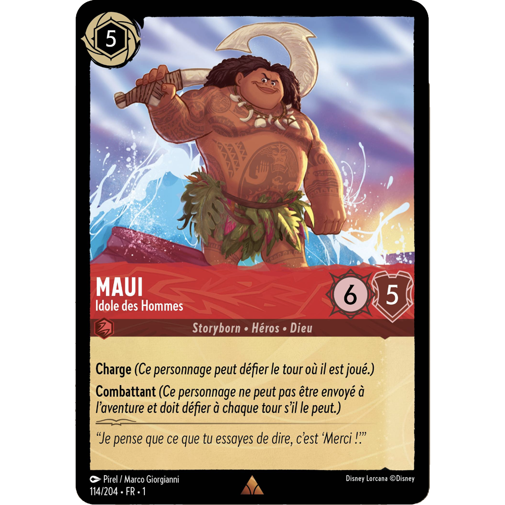 Maui 114/204 : carte Lorcana