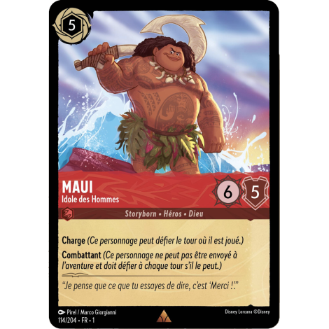 Maui 114/204 : carte Lorcana