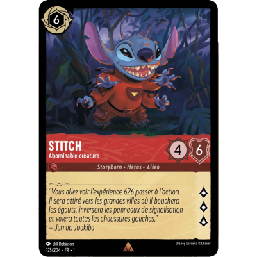 Stitch 125/204 : carte Lorcana