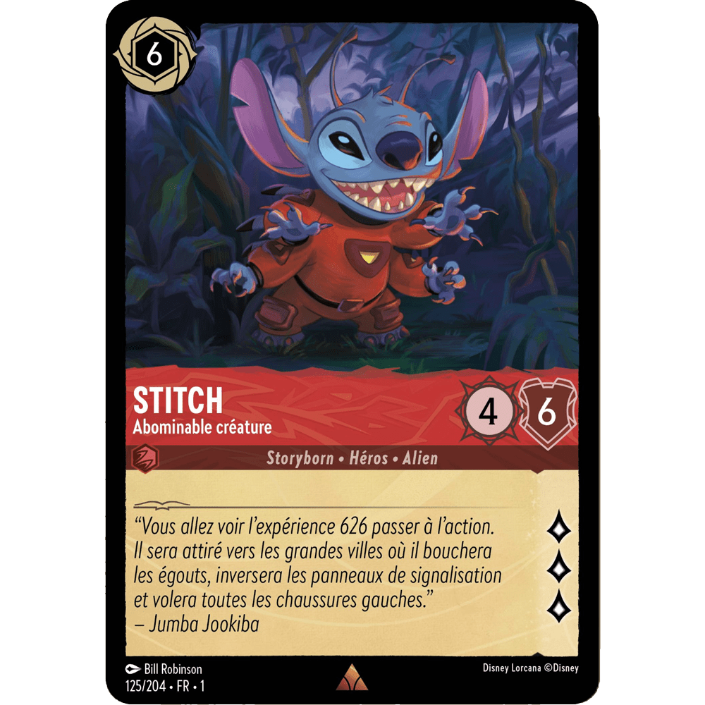 Stitch 125/204 : carte Lorcana