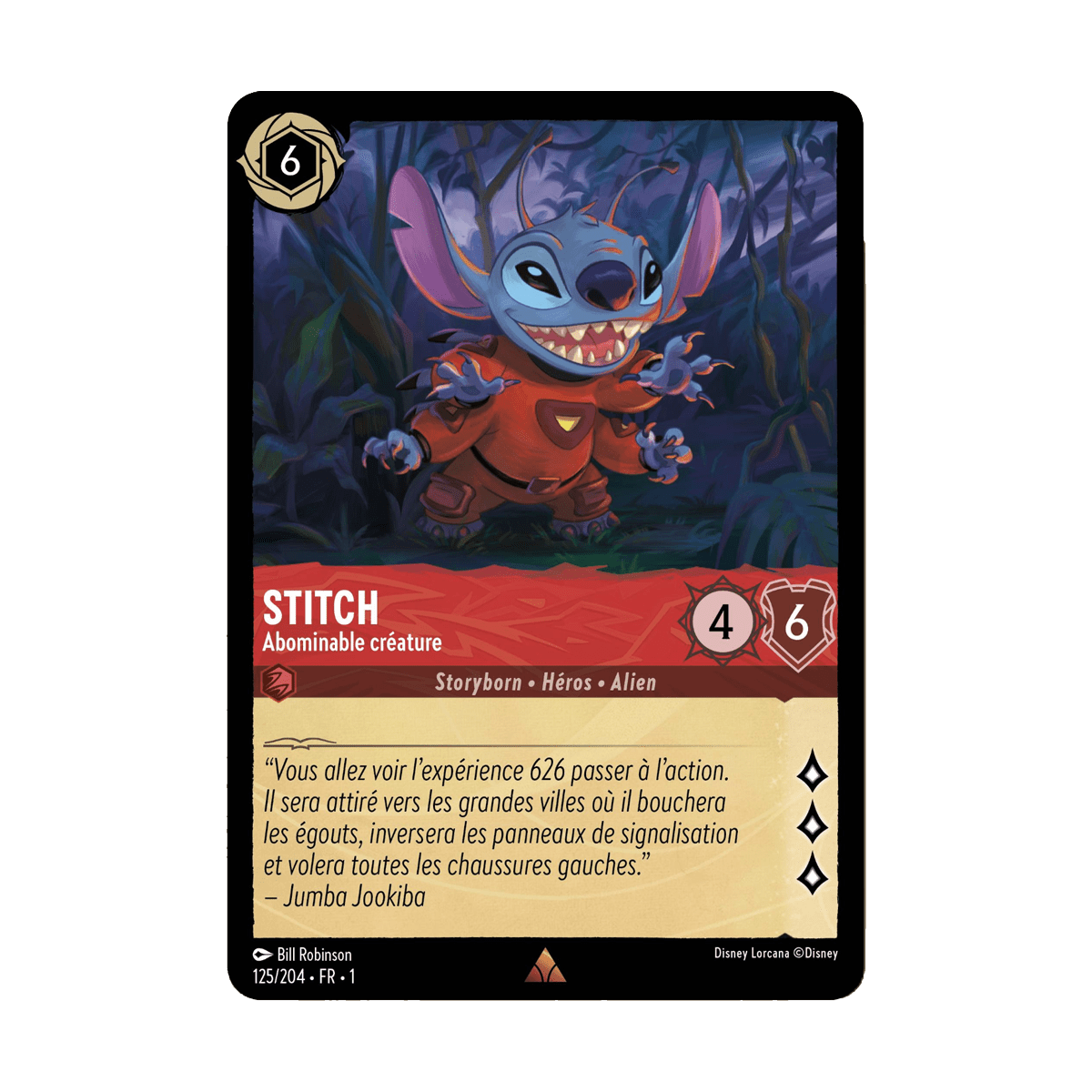 Stitch 125/204 : carte Lorcana