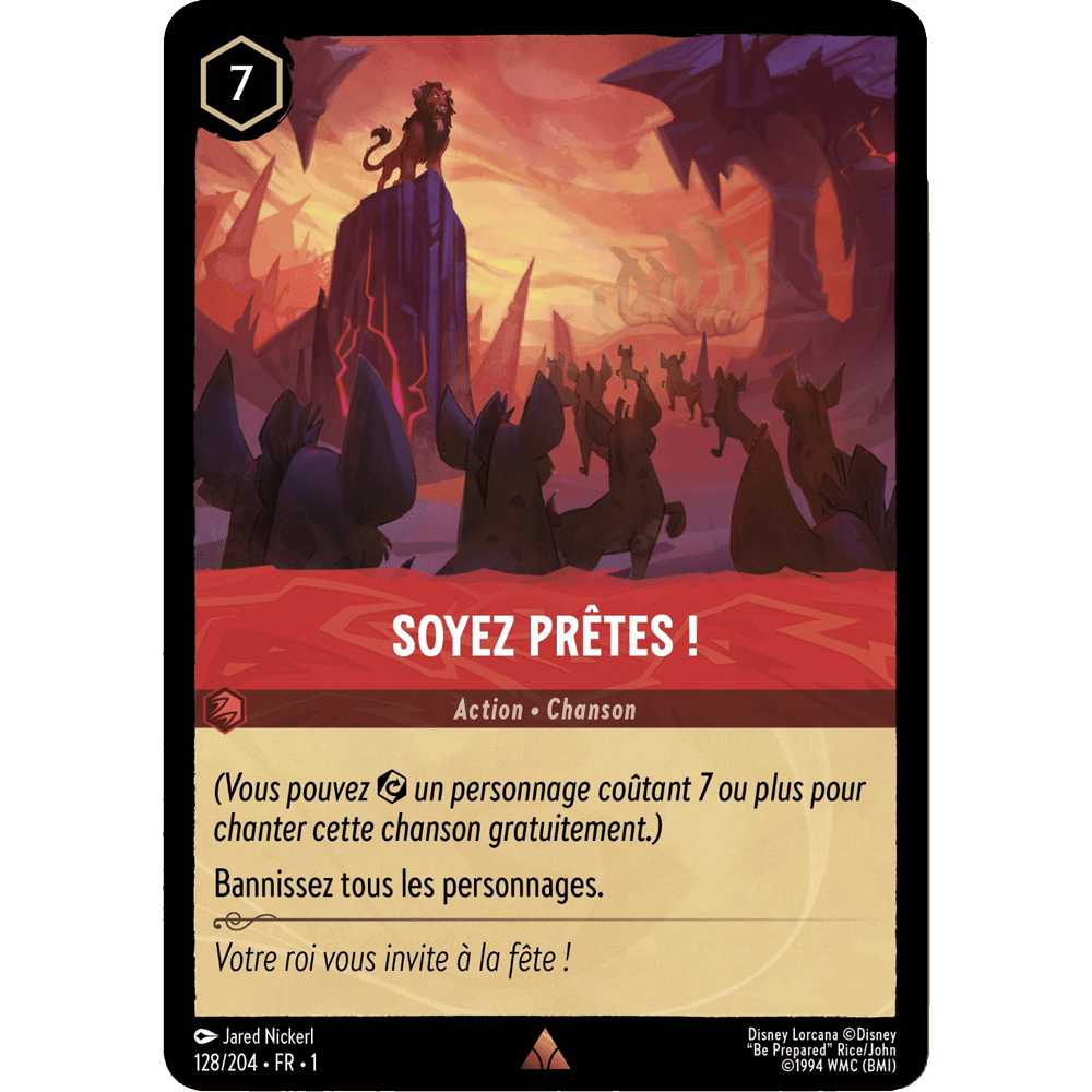 Soyez prêtes ! 128/204 : carte Lorcana