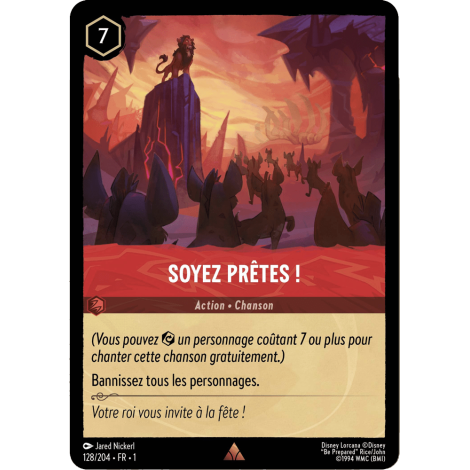 Soyez prêtes ! 128/204 : carte Lorcana