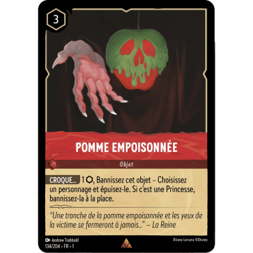 Pomme Empoisonnée 134/204 : carte Lorcana