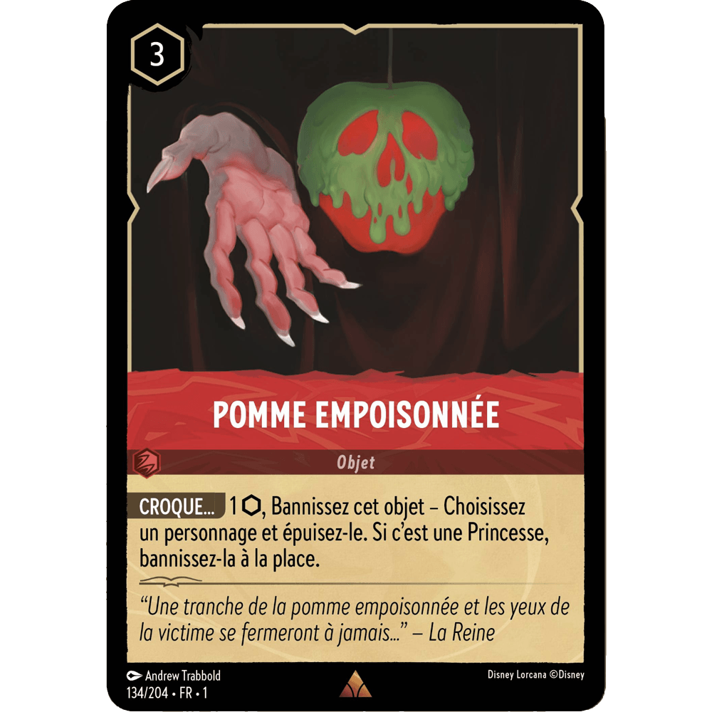 Pomme Empoisonnée 134/204 : carte Lorcana