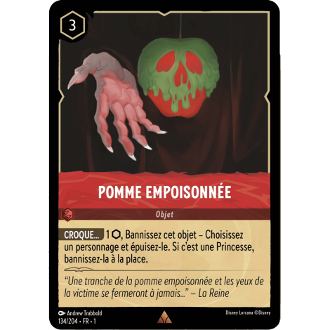 Pomme Empoisonnée 134/204 : carte Lorcana