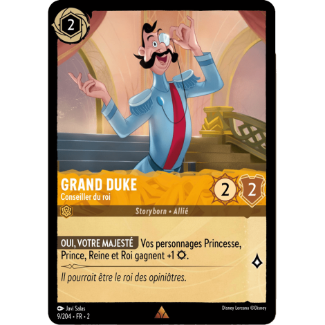 Grand Duke 9/204 : carte Lorcana