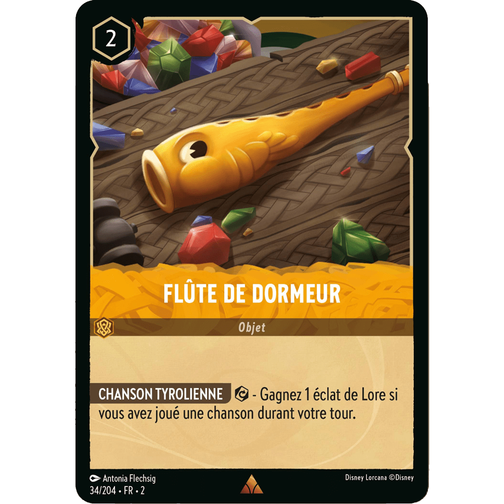 Flûte de dormeur 34/204 : carte Lorcana