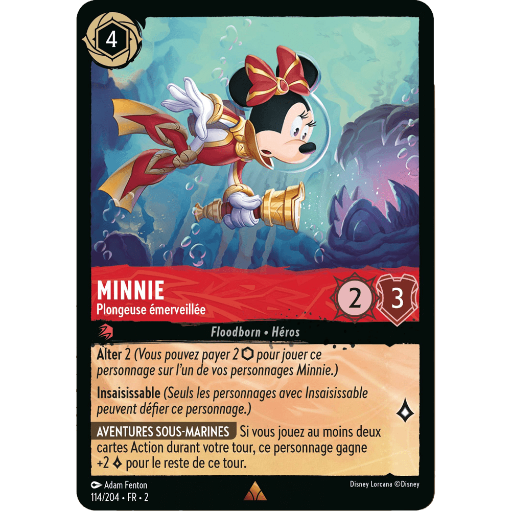 Minnie Mouse 114/204 : carte Lorcana