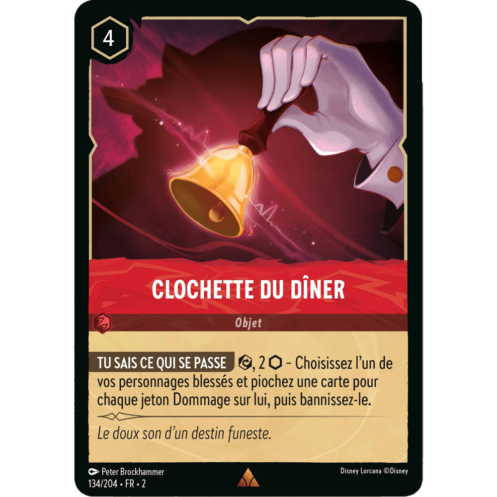 Clochette du diner, carte Rare de Lorcana