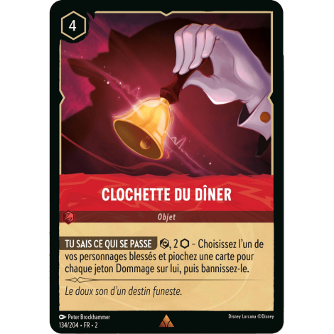 Clochette du diner, carte Rare de Lorcana