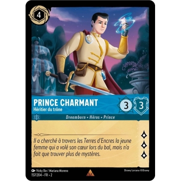 Prince Charmant, carte Rare de Lorcana