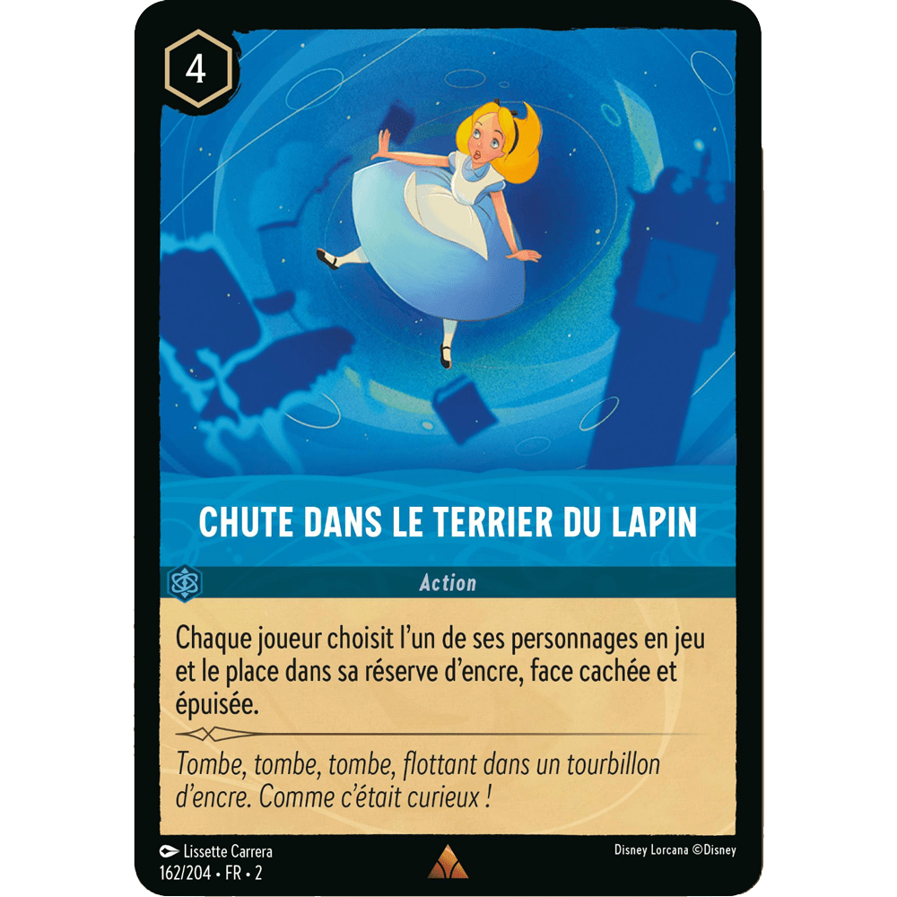 Chute dans le terrier du lapin 162/204 : carte Lorcana