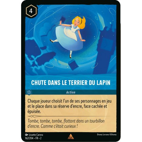 Chute dans le terrier du lapin 162/204 : carte Lorcana