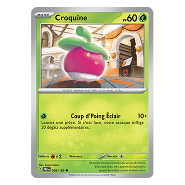 Carte Croquine - Commune (Brillante) de Pokémon 008/182