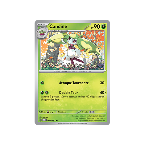 Candine 009/182 : Peu commune (Brillante) de Pokémon Faille Paradoxe