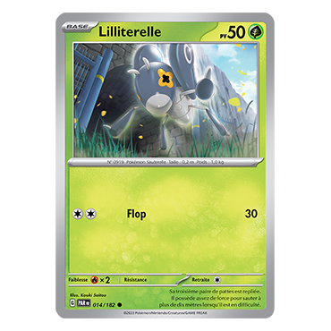 Carte Lilliterelle - Commune (Brillante) de Pokémon 014/182