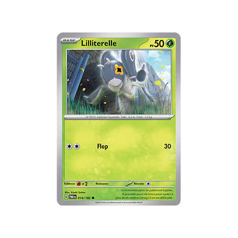 Carte Lilliterelle - Commune (Brillante) de Pokémon 014/182