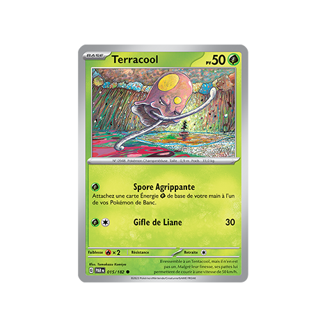 Carte Terracool - Commune (Brillante) de Pokémon 015/182