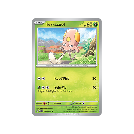 Carte Terracool - Commune (Brillante) de Pokémon 016/182