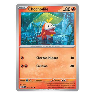 Carte Chochodile - Commune (Brillante) de Pokémon 023/182