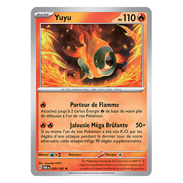 Carte Yuyu - Rare (Brillante) de Pokémon 029/182