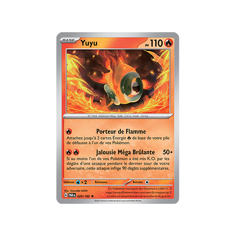Carte Yuyu - Rare (Brillante) de Pokémon 029/182