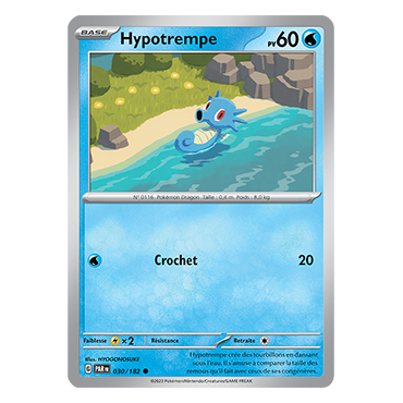 Hypotrempe 030/182 : Commune (Brillante) de Pokémon Faille Paradoxe