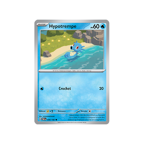 Hypotrempe 030/182 : Commune (Brillante) de Pokémon Faille Paradoxe