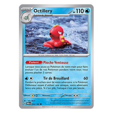 Carte Octillery - Commune (Brillante) de Pokémon 034/182