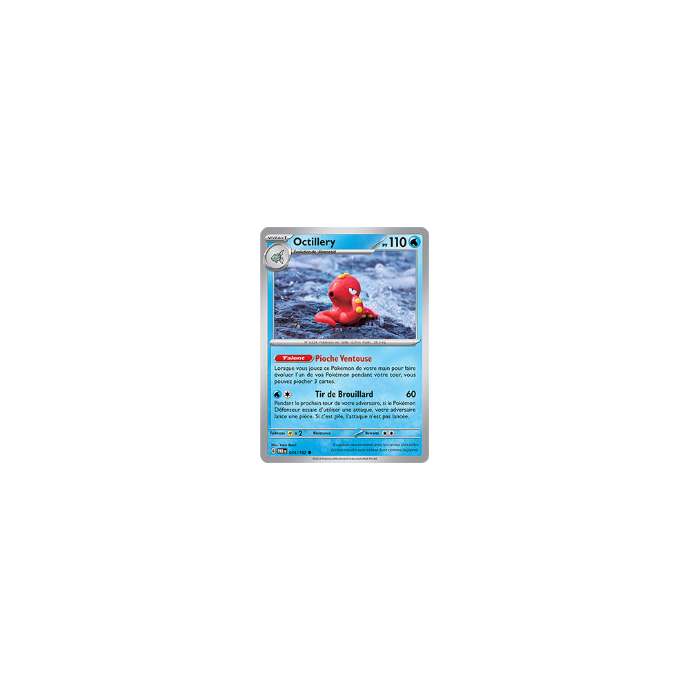 Carte Octillery - Commune (Brillante) de Pokémon 034/182