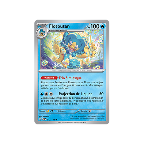 Flotoutan 042/182 : Peu commune (Brillante) de Pokémon Faille Paradoxe