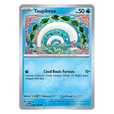 Taupikeau 051/182 : Commune (Brillante) de Pokémon Faille Paradoxe