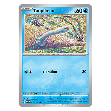 Taupikeau 052/182 : Commune (Brillante) de Pokémon Faille Paradoxe