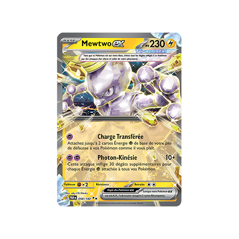 Mewtwo, carte Double rare de Faille Paradoxe