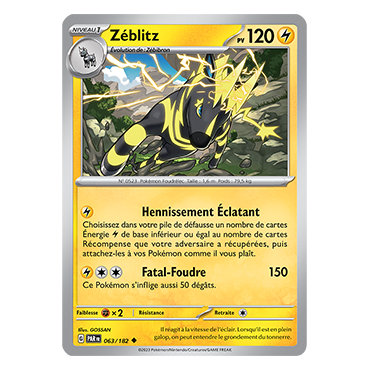 Zéblitz, carte Peu commune (Brillante) de Faille Paradoxe